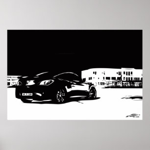 Rückstand des Genesis Coupe Poster