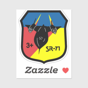 Rückvogel +3 eckiger Aufkleber