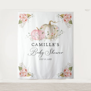 Rückwand für Baby-Party Pinkes Kürbismädchen Wandteppich