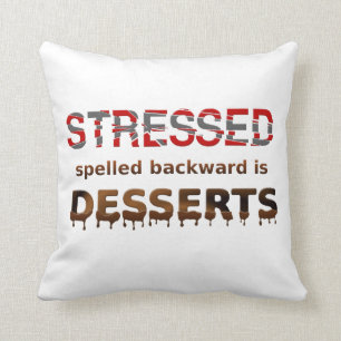 Rückwärts buchstabiert worden betont Nachtische Kissen