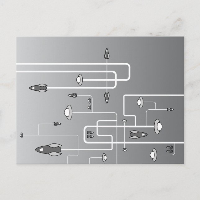 Rückwärtsflug Postkarte (Vorderseite)