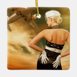 Rückwärtsflug - SRF Keramikornament