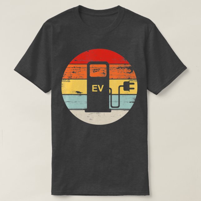 Rückwärtsgang der Rückfahrstation für Elektrofahrz T-Shirt (Design vorne)