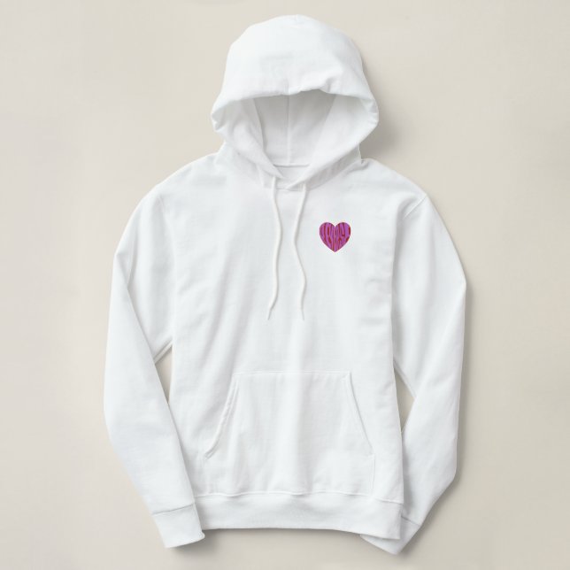 Rückwärtsherz Hoodie (Design vorne)