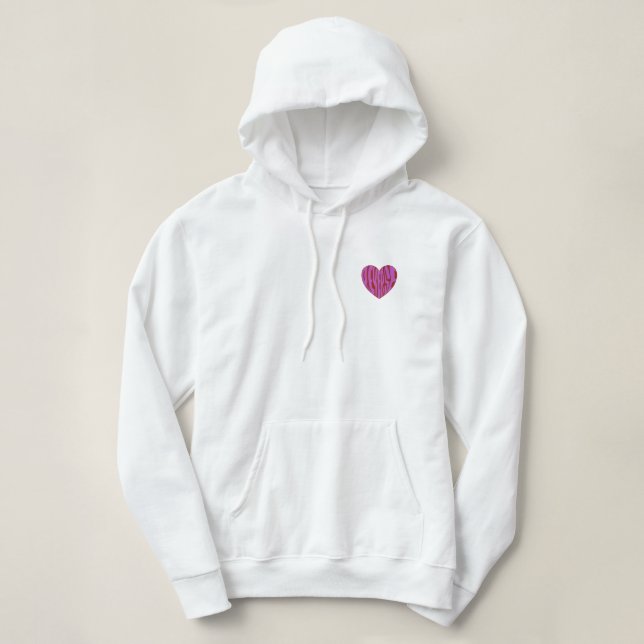Rückwärtsherz Hoodie (Design vorne)
