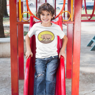 Rückwärtsschweif mit Sunburst T-Shirt