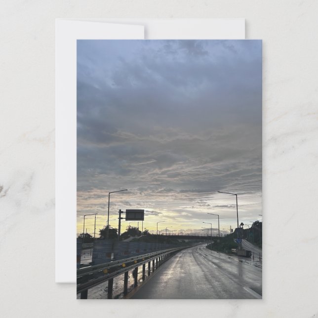 Rückweg Zuhause Einladung (Vorderseite)