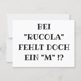 RUCOLA Fun Postkarte
