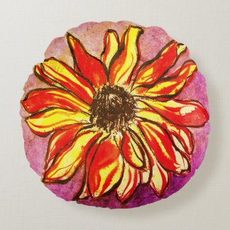 *'Rudbeckia Ablaze' Rundes Kissen
