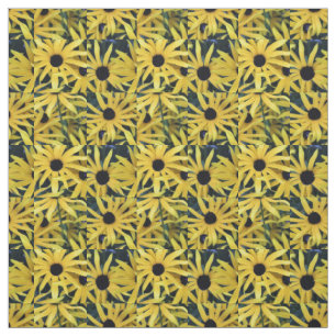 Rudbeckia Black Mit Augen Susans geo 1 Stoff