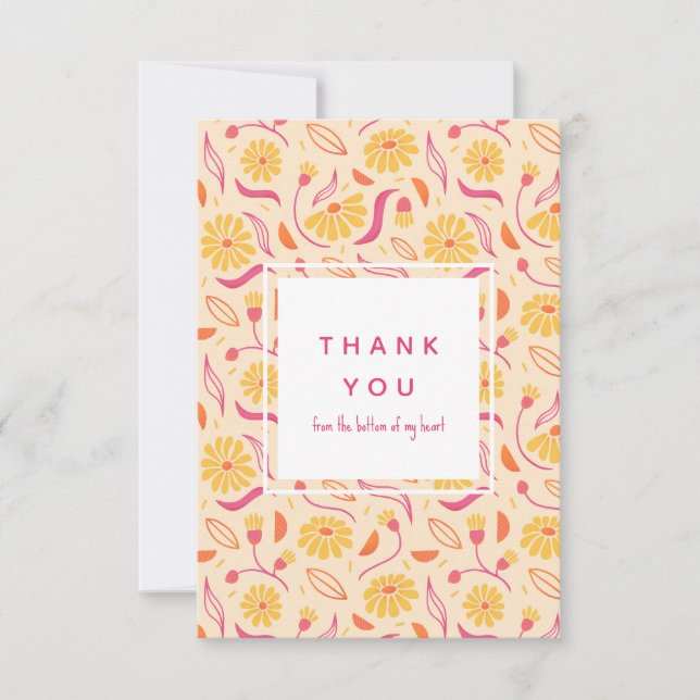 Rudbeckia Dankeskarte (Vorderseite)