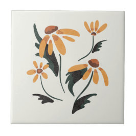 Rudbeckia Hirta Black-Mit Augen Susan-Ästhetische  Fliese