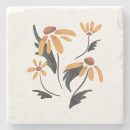 Rudbeckia Hirta Black-Mit Augen Susan-Ästhetische Steinuntersetzer