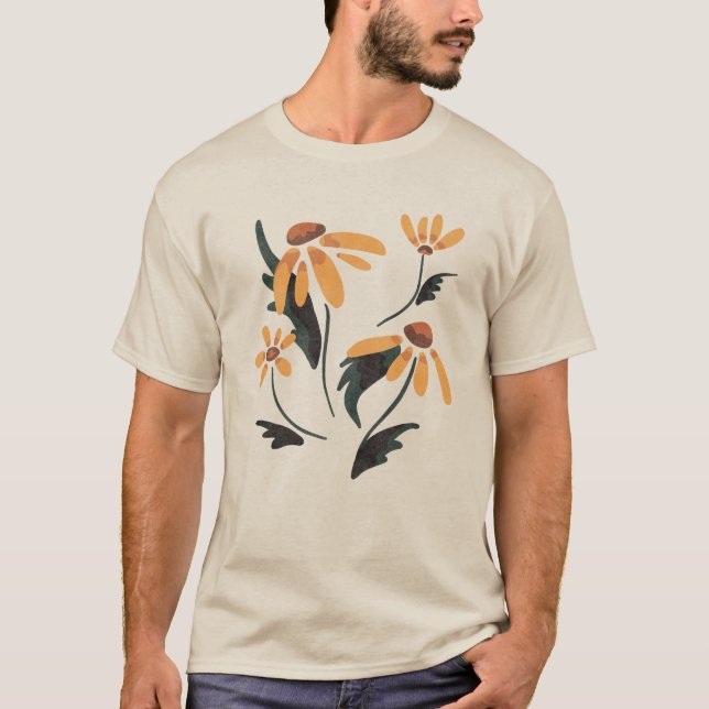 Rudbeckia Hirta Black-Mit Augen Susan-Ästhetische  T-Shirt (Vorderseite)