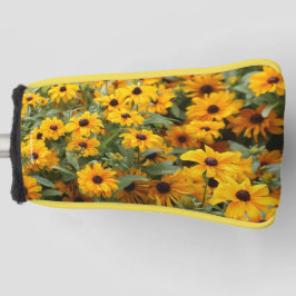 Rudbeckias / Ein Bett von Schwarz-Mit Augen Susans Golf Headcover