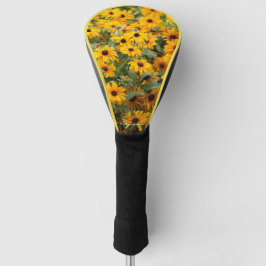 Rudbeckias / Ein Bett von Schwarz-Mit Augen Susans Golf Headcover