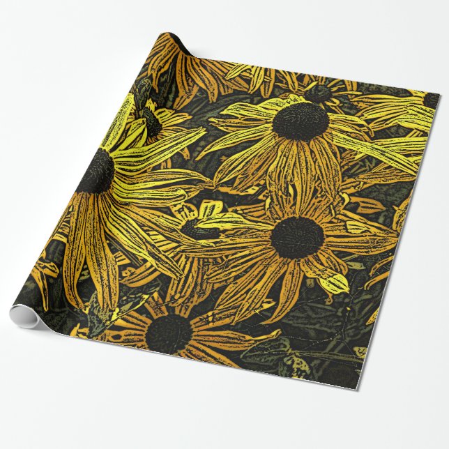 RUDBECKIAS GESCHENKPAPIER (Ungerollt)