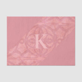 Ruddy Pink Batik Letter Seidenpapier