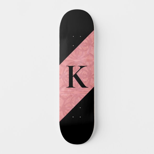 Ruddy Pink Batik Letter Skateboard (Vorderseite)