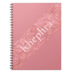 Ruddy Pink Batik mit Namen Notizblock