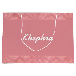Ruddy Pink Batik Name Große Geschenktüte