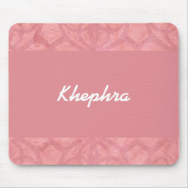 Ruddy Pink Batik Name Mousepad