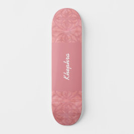 Ruddy Pink Batik Name Skateboard