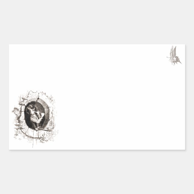 Rude-Aufkleber Rechteckiger Aufkleber (Vorderseite)