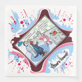 Rude Beggar | Literal Wordplay Humor Dinner Napkin Serviette