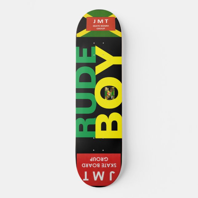 RUDE BOY. JMT 8 1/4" Skateboarddecke Skateboard (Vorderseite)