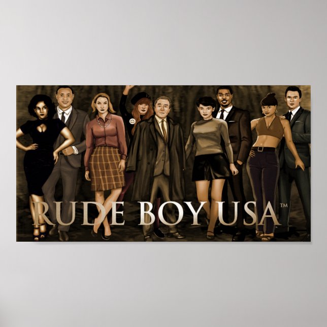 Rude Boy USA vol. 1 - Gesamtes Cast Poster 36" x 2 (Vorne)