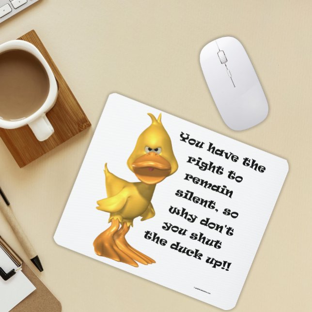 Rude Duck Square Mousepad (Von Creator hochgeladen)