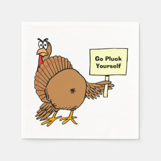 Rude Erntedank Jokes Pun Go Pluck Selbst Serviette