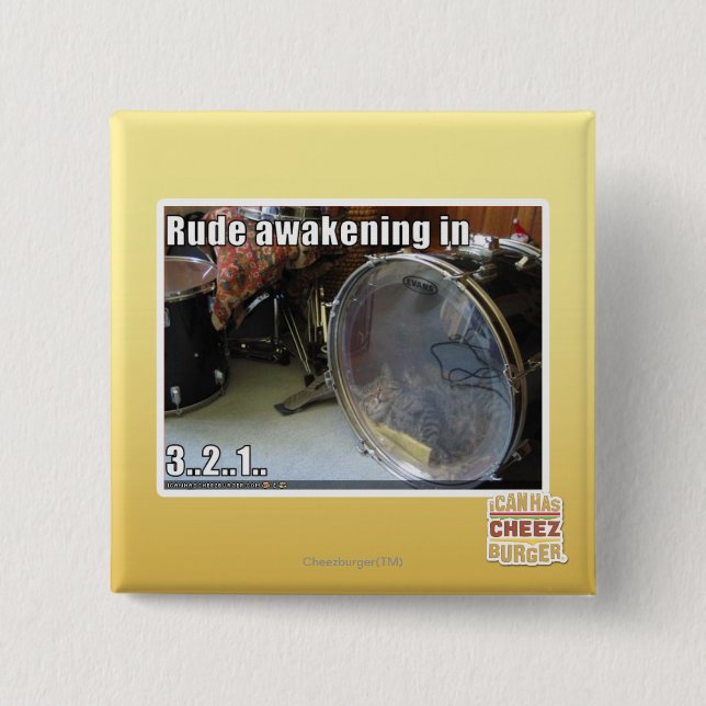 Rude Erwachen in Button (Vorderseite)