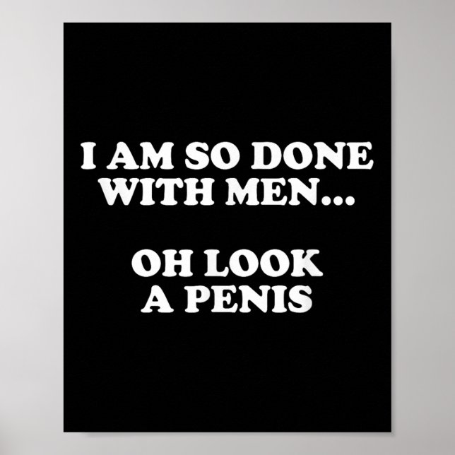 Rude for Women Ual Spaß Funny Kinky Dirty Joke Poster (Vorne)