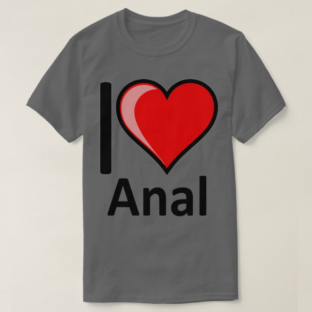 Rude I Liebe Anal Merchandise Secret Santa Valenti T-Shirt (Design vorne)