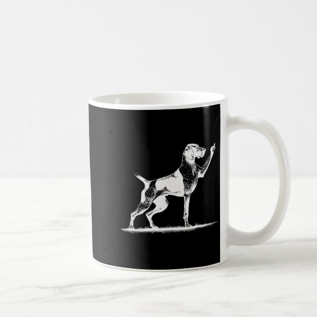 Rude Inter Dog Hole German Shorthaired Inter Dog  Kaffeetasse (Rechts)