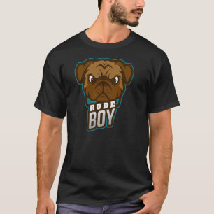 Rude Junge eines fieberhaften Mops Hundes T-Shirt