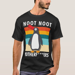 Rude Noot Motherf ers Sarcastic Graphic Pengu T-Shirt
