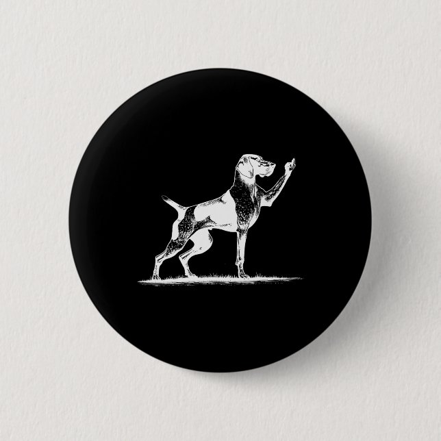 Rude Pointer Dog Hole German Shorthhaden Pointer D Button (Vorderseite)
