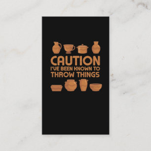 Rude Pottery Art Spaß Skulptur Hobby Visitenkarte