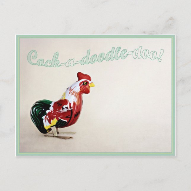 Rude Rooster Postcard Postkarte (Vorderseite)