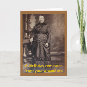 Rude Vintag Fun Happy Birthday Karte