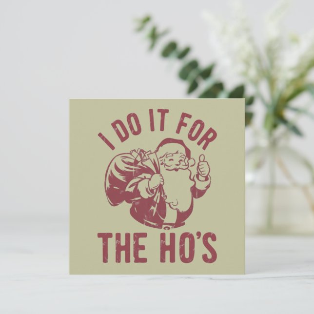 Rude Weihnachten Weihnachtsfeier Ich mache es für  (Stehend Vorderseite)