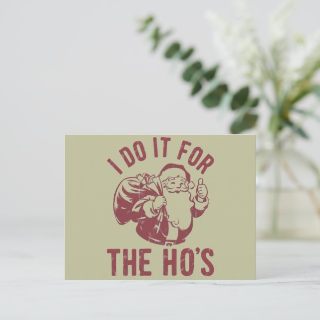 Rude Weihnachten Weihnachtsfeier Ich mache es für  (Stehend Vorderseite)