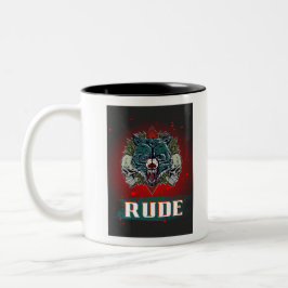 Rudel, Schädel und Bär Zweifarbige Tasse