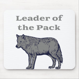 Rudelführer Wolf Mousepad