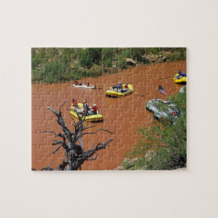 Ruderboot-Flöße fahren in den Colorado River ein Puzzle