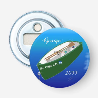 Ruderboot für Fischer mit Magnetknopf Flaschenöffner