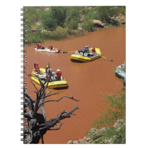 Ruderboot-Rafts fahren in den Colorado River Notizblock